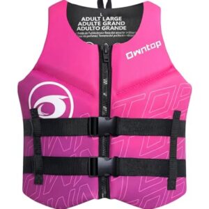 Schwimmweste für Erwachsene, neoprene Auftriebsweste mit Doppelschnallen, ideal für SUP, Kajak, Paddeln und Angeln