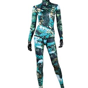 Unterwasser-Angelanzug für Damen - SALVIMAR Sea Walker Lady 3,5 mm Neopren-Q-FOAM-Futter und Camo-Design