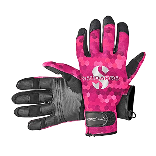 Tauchhandschuh von SCUBAPRO für Unterwasser-Abenteuer, Unisex, Größe L, Pink und schwarz