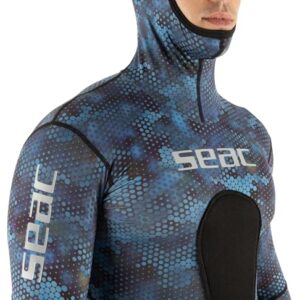 Tauch- und Apnoe-Rash-Guard mit camouflage-Blaupausen und Schutzfunktion