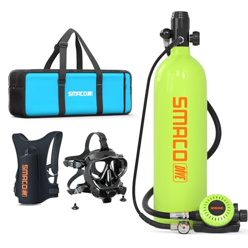 Mini-Tauchflasche für professionelles Tauchen, 2-Liter-Tank mit S700Plus-Atemregler und Tauchweste, ideal für Flachwassertauchen und Unterwasserarbeit