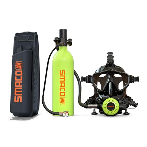 Tauchflasche mit Vollgesichtsmaske für Bootsreinigung, Unterwasser-Erkundung und Rettung