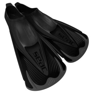 Schwimmflossen für das Training im Pool und im Freiwasser, Seac Speed S, schwarz, 38/39