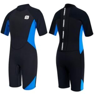 Neoprenanzug für Kinder und Jugendliche, Summshall 2mm Thermischer Badeanzug mit UV-Schutz und Ultra Dehnbarkeit, ideal für Schwimmen, Tauchen und Surfen