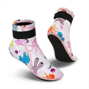 Kinderneoprensokken mit 3mm Isolierung, wasserdichte Socken fuer Wassersportarten wie Tauchen oder Schwimmen