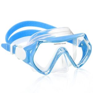 Taucherbrille für Kinder, Schwimmen und Schnorcheln, 180° Panorama HD, Anti-Beschlag und Anti-Leck, geeignet für Jungen und Mädchen im Alter von 4-12 Jahren.