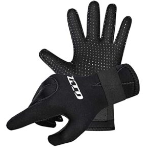 WYYHAA 3 mm Neopren-Tauchhandschuhe, rutschfest, warm, mit verstellbarem Riemen, für Tauchen, Surfen, Kajakfahren, Größe S