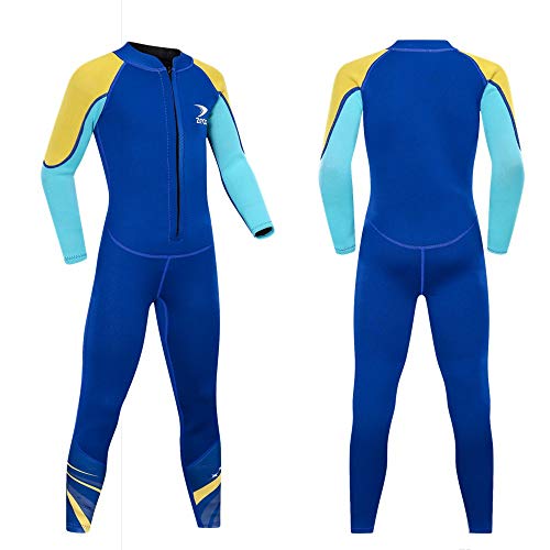 ZCCO Kids Neoprenanzug, 2,5 mm Thermo-Badeanzug für Jungen & Mädchen zum Schwimmen und Surfen