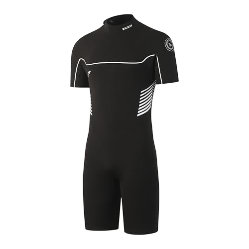 ZCCO Neoprenanzug Shorty für Herren, 3/2mm Kurze Neoprenanzüge für kaltes Wasser, CR-Neopren Tauchanzüge zum Tauchen Surfen Schnorcheln Kajakfahren Wassersport