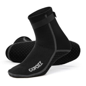 COPOZZ 3mm Tauchsocken Neoprensocken für Erwachsene Damen Herren - Dicke Tauchsocken für Wassersport, Schwimmen, Schnorcheln und Surfen