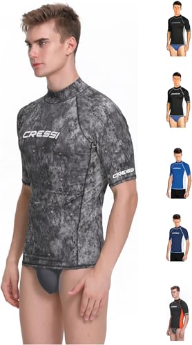 Herren Rash Guard T-Shirt mit UV-Schutz, Schwarz, Größe 46 von Cressi