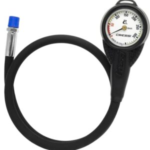 Mini Manometer mit Gummimantel und HP Peitsche für Wassersport, Weiß, Einheitsgröße, Unisex