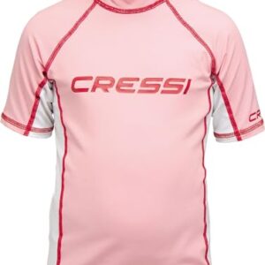 Cressi Rash Guard JR PINK 12 Age, Wassersport-Schutz für Kinder, UV-Strahlen und Hautirritationen vorbeugen, elastisches Material für Bewegungsfreiheit