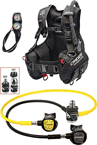 CRESSI Tauchpaket Start Pro - Komplettes Tauchset mit Jacket, Atemregler und mehr - für Anfänger geeignet