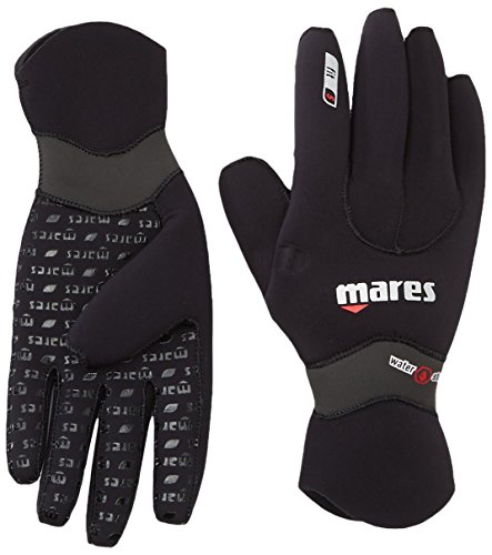 Mares Erwachsene Handschuhe Flexa Fit 5 mm, schwarz/grau, M, hochwertige Tauchhandschuhe mit neoprenmaterial und Wasserdruckfestigkeit von 5 mm