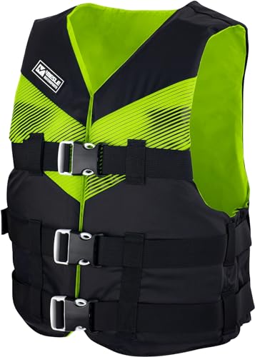 Leichte Schwimmhilfe für Herren und Damen, 50N Auftriebsweste für schwimmen, kajak, prallschutzweste wakeboard, wasserski, jetski