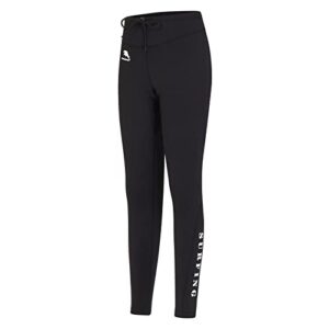 Neoprenhose für Damen, 2 mm Neoprenanzug, lange Neoprenhose zum Schnorcheln, Segeln und Surfen in Schwarz