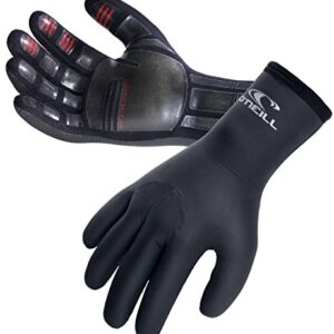 O'Neill Wetsuits Erwachsene Handschuhe SLX Glove, Schwarz, XL, 2232-002 - Ein Paar schmale schwarze Handschuhe aus Neopren mit weißer O'Neill-Logos auf dem Unterarm. Ideal für Surfer bei kalten Wetterbedingungen.