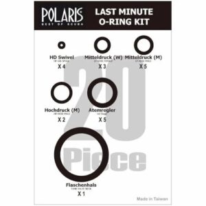 Last Minute O-Ring Kit - 20-teiliges Ersatzteil-Set für Taucher, universelle Dichtringe für Atemregler, Finimeter & Flaschenventile