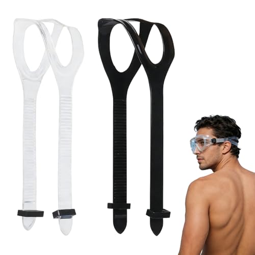 Riisoyu 2 Stück Tauchmaskenband, Silikon Ersatz Maskenband, universelles Schnorchelmaskenband, verstellbares Ersatzband für Taucherbrille und Schnorchelmaske