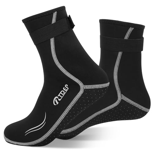 Neoprensocken für Erwachsene, 3MM Neoprenschaft, Thermal Neoprenschuhe, Wassersocken für Schwimmen, Schnorcheln, Segeln, Surfen