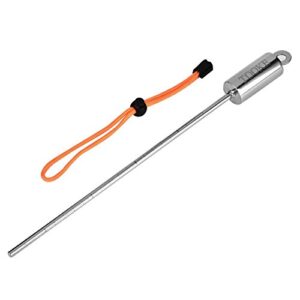 Tauchpointer-Stick für Tauchsport, Edelstahl-Tauchgerät mit Lanyard in Orange und Silber