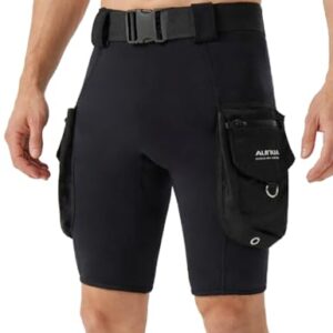 Zwei-Millimeter-Tauchshorts-von-Aunua-für-Taucher-mit-Cargotaschen-für-Wassersport
