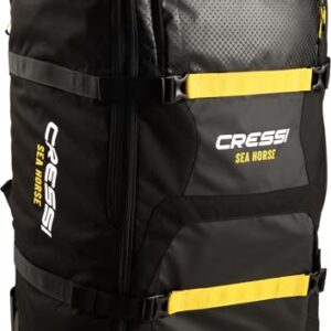 Cressi Sea Horse Rucksack mit Rollen für Reisen und Wasseraktivitäten - ein vielseitiges und langlebiges Reisegepäck für Tauchen, Schnorcheln oder Reisen im Freien.