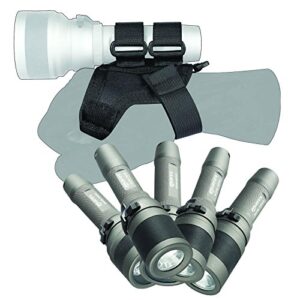 Tauchzubehör Mares just add water Soft Goodman Handle mit Hand- und Taschenlampenhalter, Größenverstellbar, Edelstahl D-Ring, Schwarz