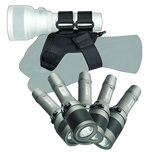 Tauchzubehör Mares just add water Soft Goodman Handle mit Hand- und Taschenlampenhalter, Größenverstellbar, Edelstahl D-Ring, Schwarz