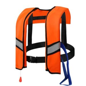 Automatisch aufblasbare Rettungsweste für Wasserausrüstung, ideal für Notfälle im Wasser, maximaler Auftrieb und Zuverlässigkeit.