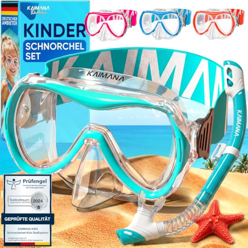 Kinder Schnorchel Set - Taucherbrille mit Schnorchel und Tragetasche - perfekt für kleine Abenteurer von 3 bis 10 Jahren