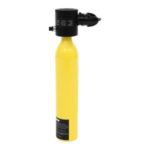 Tauchausrüstung für Unterwasserfotografie, 0.5L Tauchflasche mit Druckmessgerät und Silikon-Mundstück, tragbare Lungenflasche mit max. Arbeitsdruck 200 Bar