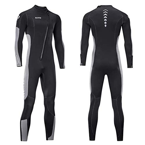 ZCCO Nassanzug Herren Frauen 3mm Neopren Frontverschluss für Tauchen, Schnorcheln, Surfen und kaltes Wasser