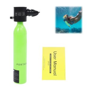 Mini Tauchflasche 0,5L für Anfänger Tauchen mit Druckmessgerät und Nachfüllbarem Lung Tank