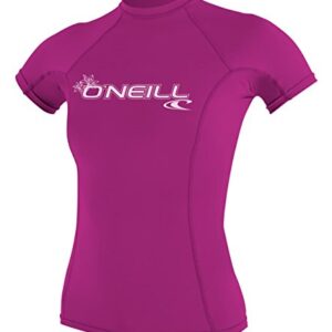 Damen Uv Schutz wms basic skins S/S crew Rash Vest von O'Neill in Rosa, Größe S