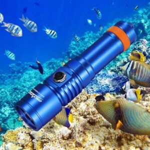 Tauchlampe mit 3000 Lumen, wasserdicht und Batterieanzeige, perfekt für Unterwasser-Abenteuer
