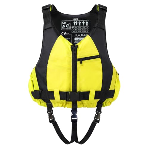 Hochwertige Schwimmjacke für Erwachsene mit Auftrieb und Sicherheit für verschiedene Wassersportarten wie Kanu, Kajak, Segeln und Surfen.