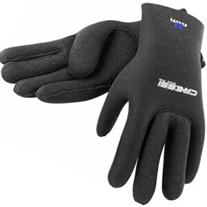 Tauchhandschuhe Cressi HIGH Stretch Gloves Black 2,5mm blauer Logo S für Tauchen und Wasseraktivitäten