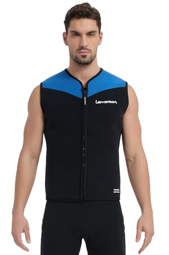 Herren Neoprenanzug Top, 3mm Ärmelloses Design, Neoprenweste für Wassersport, perfekt für Schwimmen und andere Wassersportarten
