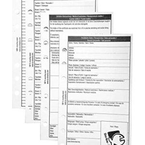 Tauch Logbuch Einlagen, iQ-Company Taucher Logbucheinlagen (XS), praktische Einlagen für Tauchen, perfektes Tauch Logbuch Zubehör
