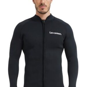 Herren Neoprenanzug 3mm dicke, Top-Qualität für Schwimmen, Surfen, Tauchen und Wassersportarten. Langärmelige Passform, UPF 50+ Schutz vor UV-Strahlen.