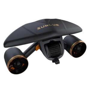 Mix Pro Dual Motor Unterwasser-Scooter mit 3 Geschwindigkeitsmodi, bis zu 60 km/h, 40 Minuten Laufzeit und Kamerahalterung für Pool, Tauchen und Schnorcheln.