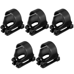 Ieron 5er-Pack schwarzer Schnorchelclip, universeller Schnorchelhalter-Clip, leistungsstarker Luftschlauchhalter für Gerätetauchen und Schnorchelausrüstung