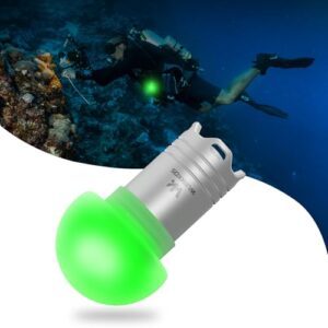 Wurkkos DL04 Mini Tauchlampe LED, Unterwasser Signallicht für Nachttauchen, kompakte Sicherheitsleuchte, 100 m wasserdicht, RGB Marker Licht, wiederaufladbar