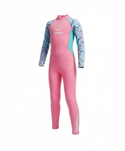 Hochwertiger Neoprenanzug für Kinder zum Schwimmen, Surfen und Tauchen mit Rückenreißverschluss und UV-Schutz