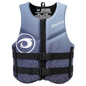 Sicherheits-Schwimmhilfe für Erwachsene, Neopren-Auftriebsweste mit Doppelschnallen, faltbar und atmungsaktiv für SUP, Kajak, Paddeln und Angeln