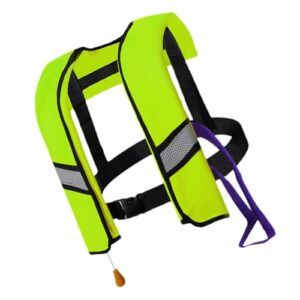 Schwimmweste für Erwachsene - Automatische aufblasbare Rettungsweste aus Nylon, Schwimmweste mit idealen Schutz und verbessertem Auftrieb