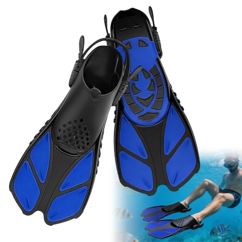 Verstellbare Schwimmflossen für Erwachsene und Kinder, Reisegröße, Schnorchel- und Tauchflossen
