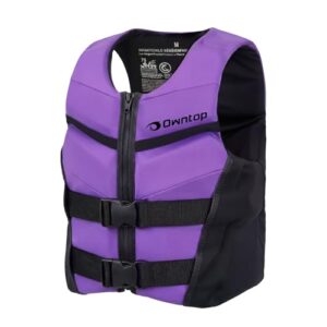 Schwimmhilfe für Jugendliche, Auftriebsweste mit Sicherheitsverschlüssen, verstellbar, unisex, Lila M
